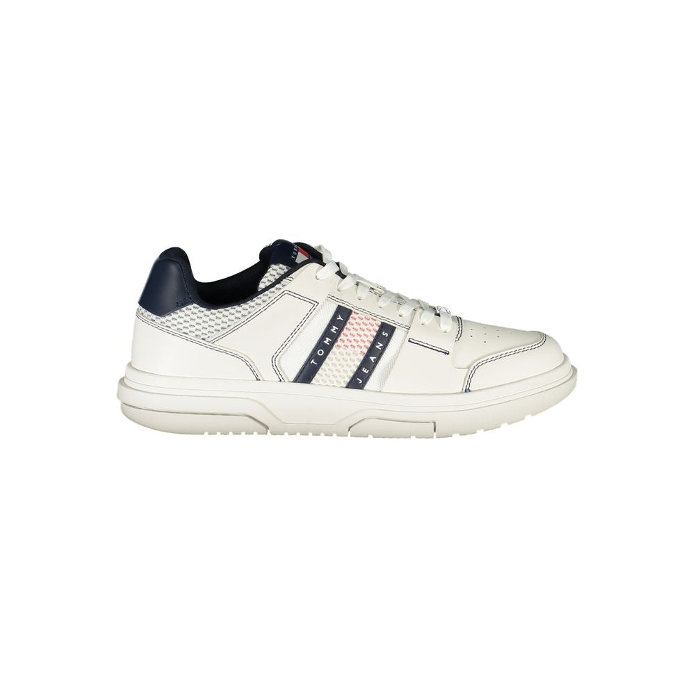 Tommy Hilfiger Blue Leather Men Sneakers