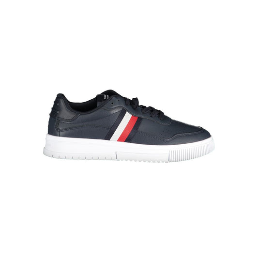 Tommy Hilfiger Blue Leather Men Sneakers