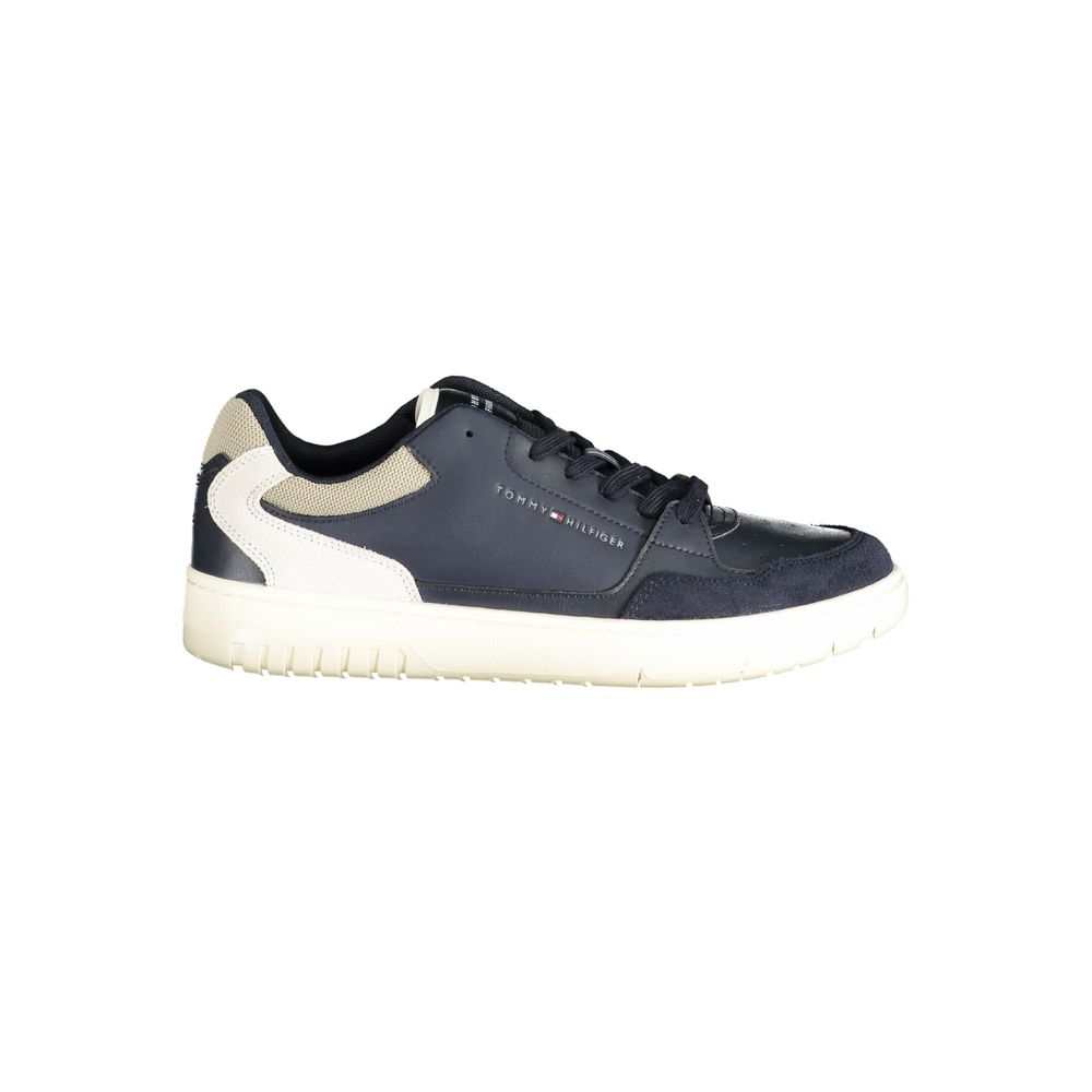 Tommy Hilfiger Blue Polyethylene Men Sneakers