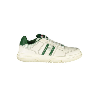 Tommy Hilfiger Green Leather Men Sneakers