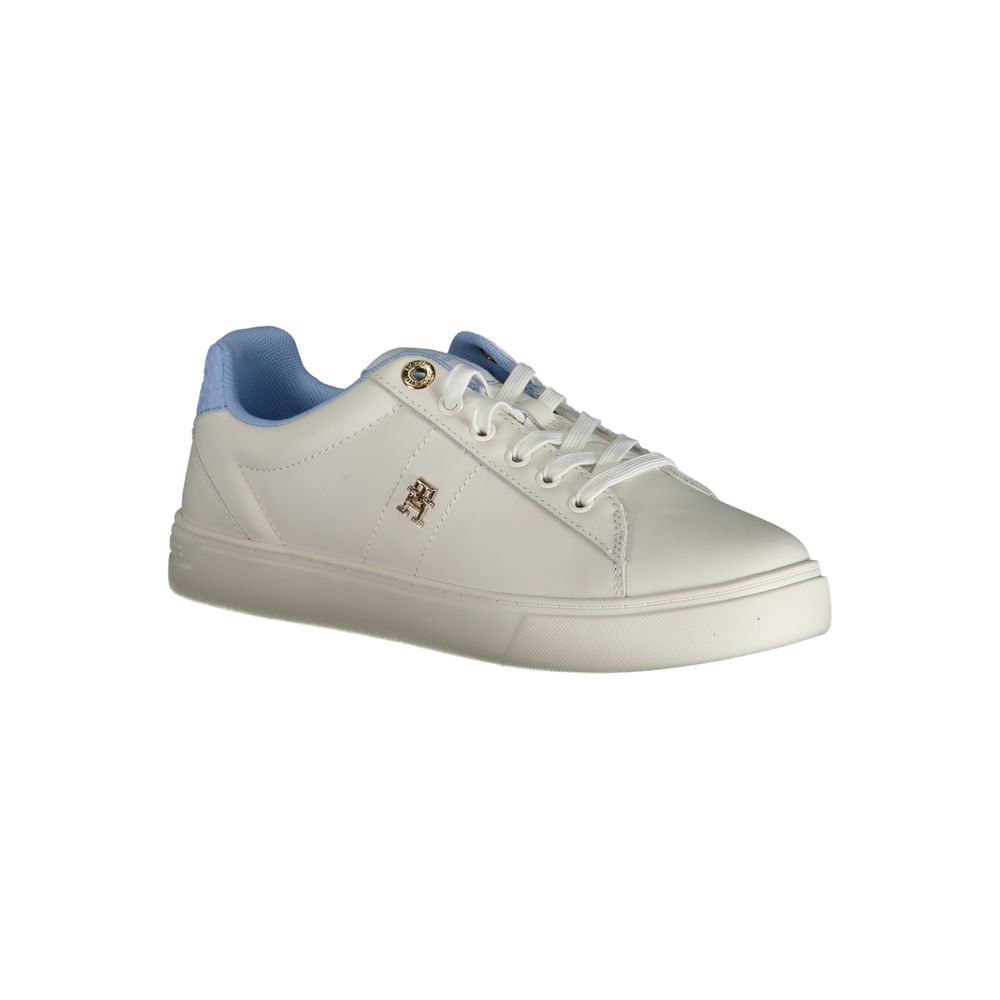 Tommy Hilfiger Light Blue Leather Women Sneakers