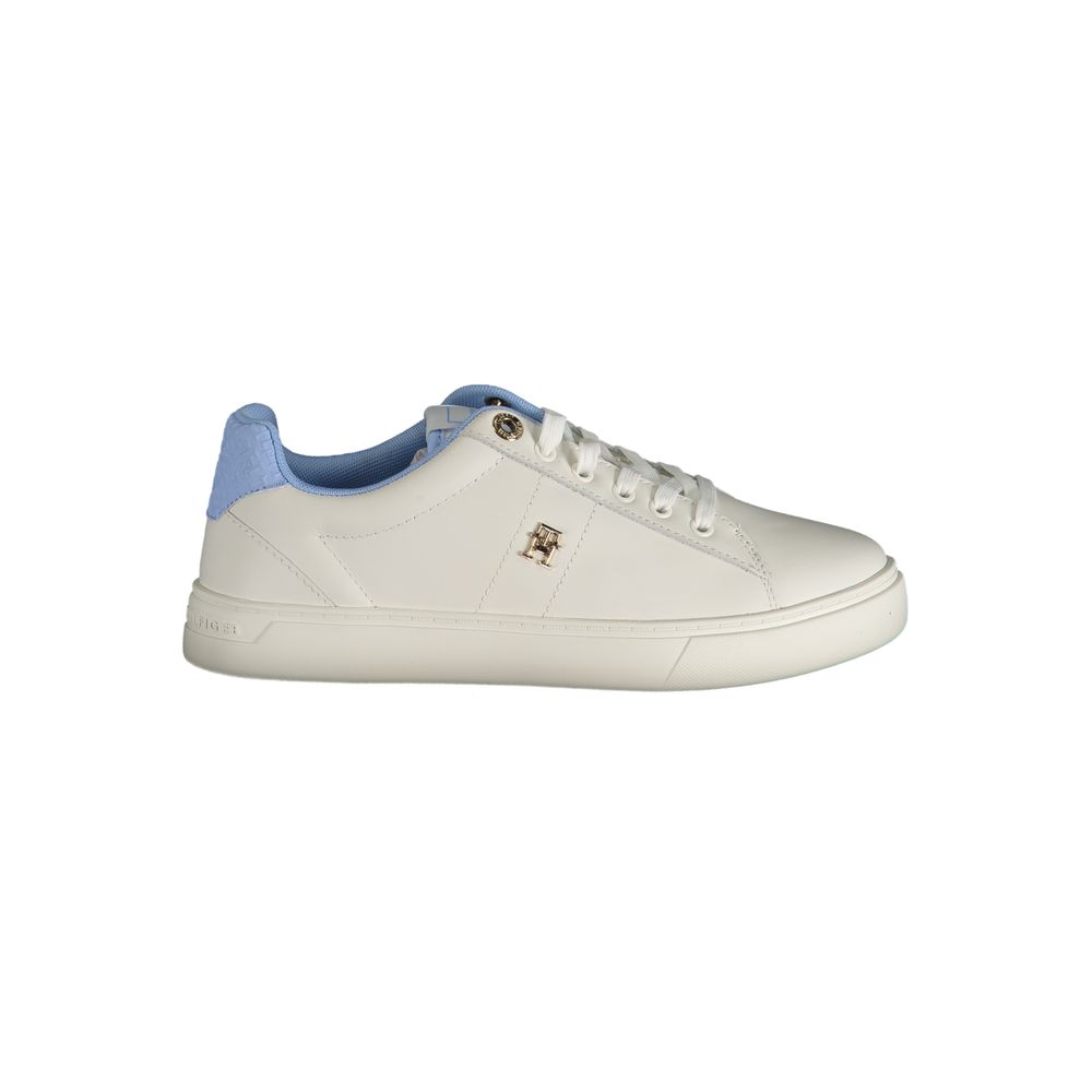 Tommy Hilfiger Light Blue Leather Women Sneakers