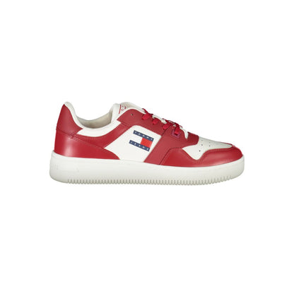 Tommy Hilfiger Pink Leather Men Sneakers