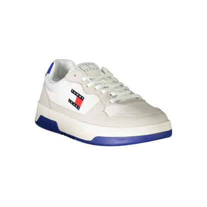 Tommy Hilfiger White Leather Men Sneakers