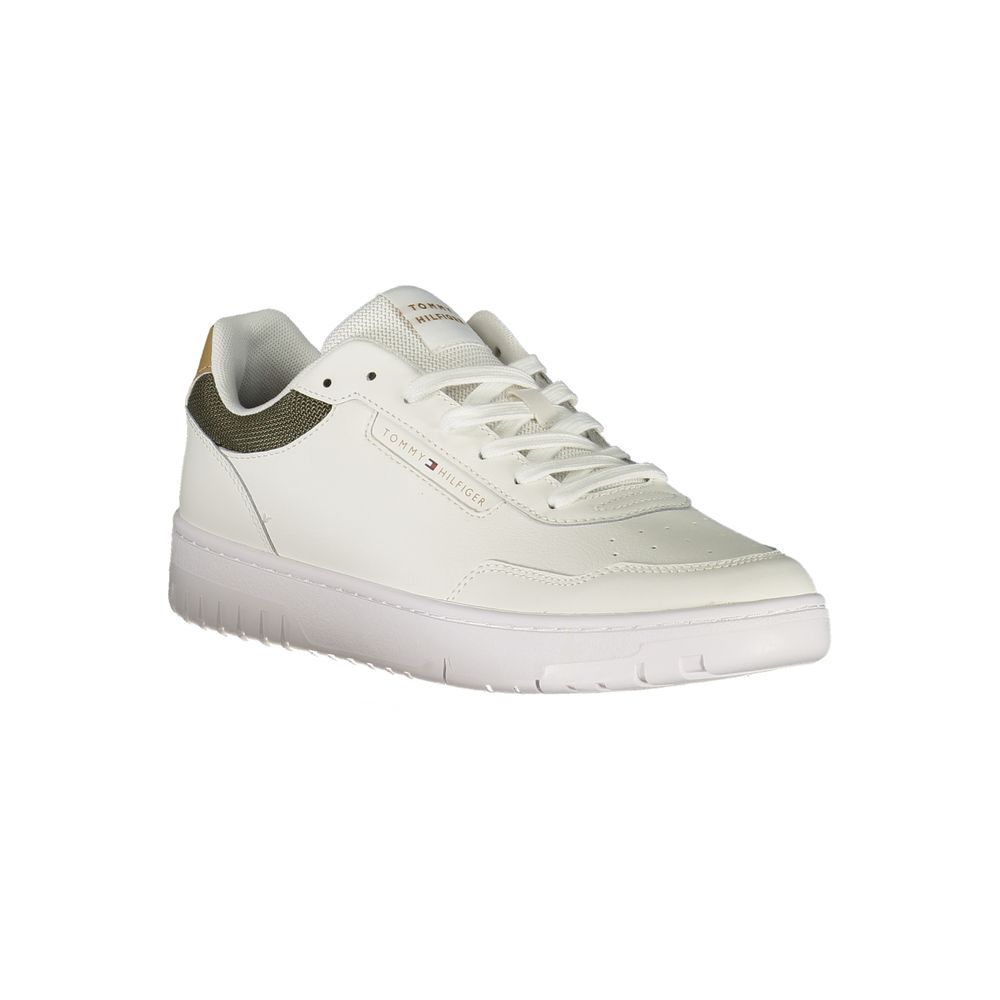 Tommy Hilfiger White Leather Men Sneakers