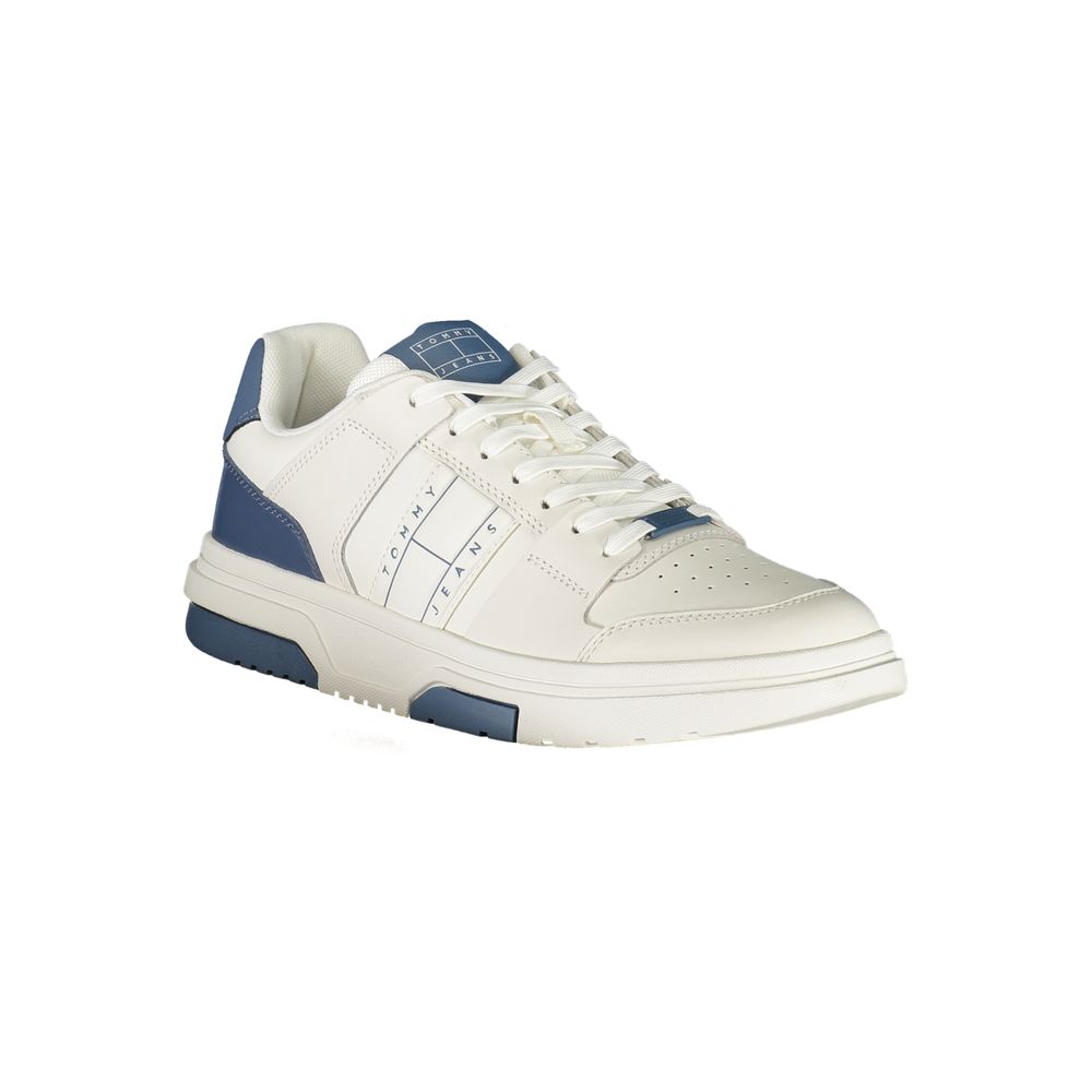 Tommy Hilfiger White Leather Men Sneakers