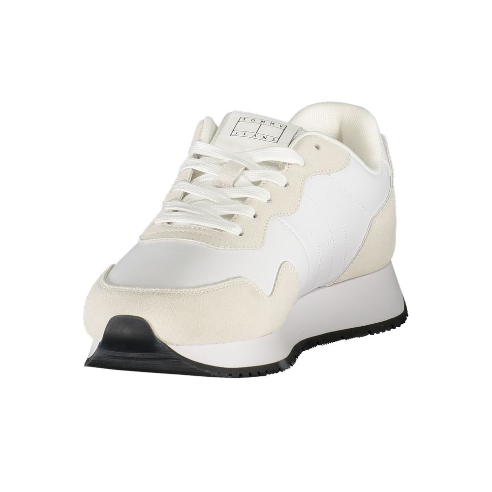 Tommy Hilfiger White Leather Men Sneakers