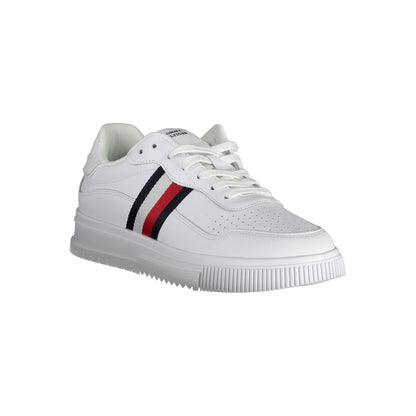 Tommy Hilfiger White Leather Men Sneakers
