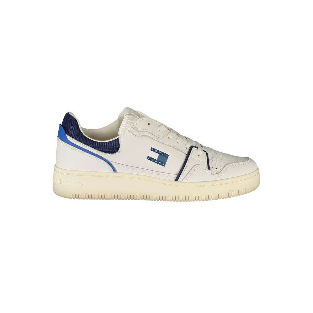 Tommy Hilfiger White Leather Men Sneakers