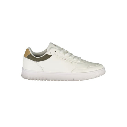 Tommy Hilfiger White Leather Men Sneakers
