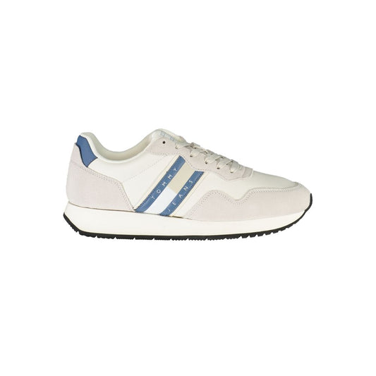 Tommy Hilfiger White Leather Men Sneakers