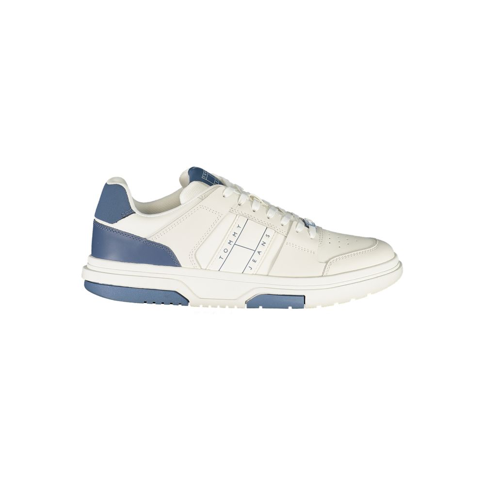Tommy Hilfiger White Leather Men Sneakers
