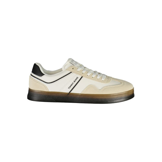 Tommy Hilfiger White Leather Men Sneakers