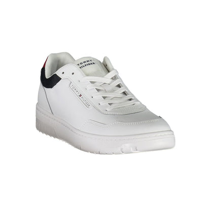 Tommy Hilfiger White Leather Sneakers