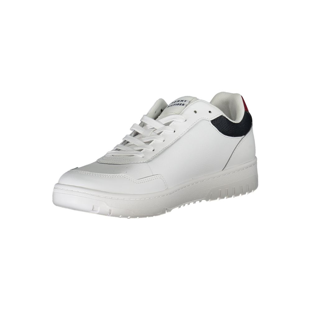 Tommy Hilfiger White Leather Sneakers