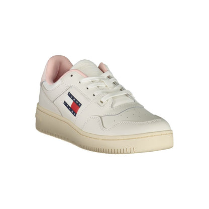 Tommy Hilfiger White Leather Women Sneakers