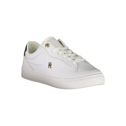 Tommy Hilfiger White Leather Women Sneakers