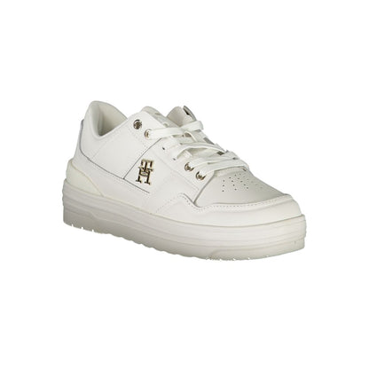 Tommy Hilfiger White Leather Women Sneakers