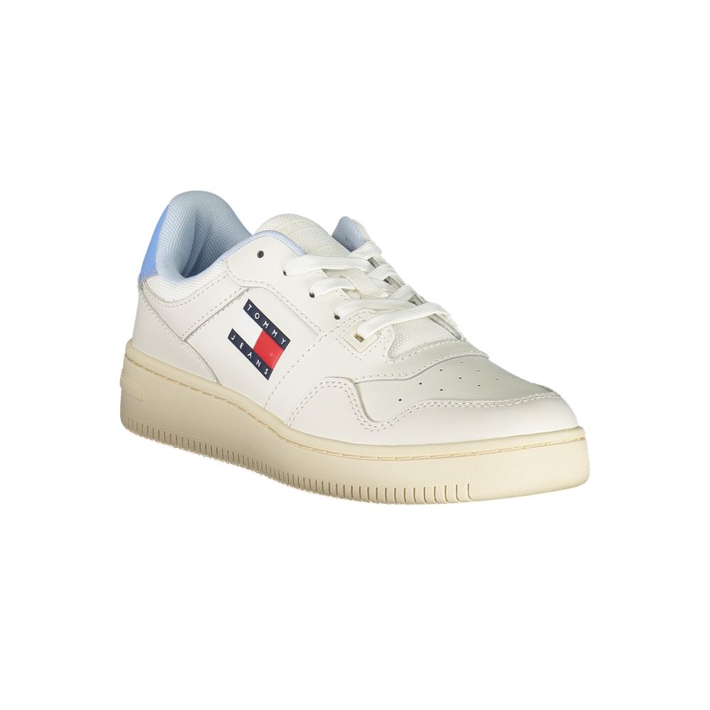 Tommy Hilfiger White Leather Women Sneakers