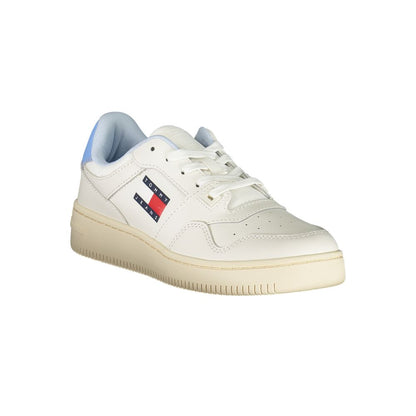 Tommy Hilfiger White Leather Women Sneakers
