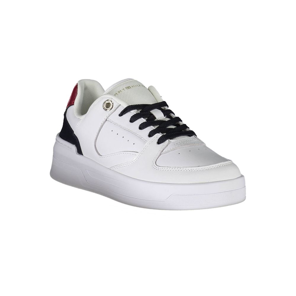 Tommy Hilfiger White Leather Women Sneakers
