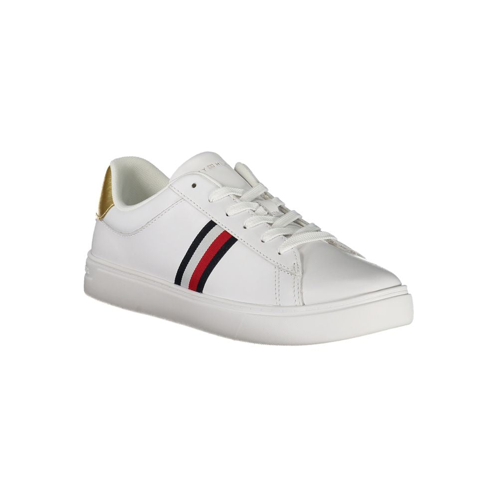 Tommy Hilfiger White Leather Women Sneakers