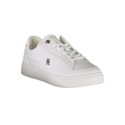 Tommy Hilfiger White Leather Women Sneakers