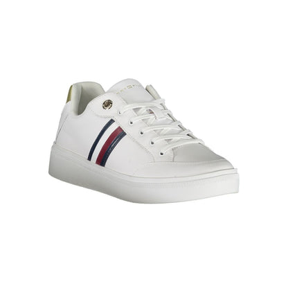Tommy Hilfiger White Leather Women Sneakers