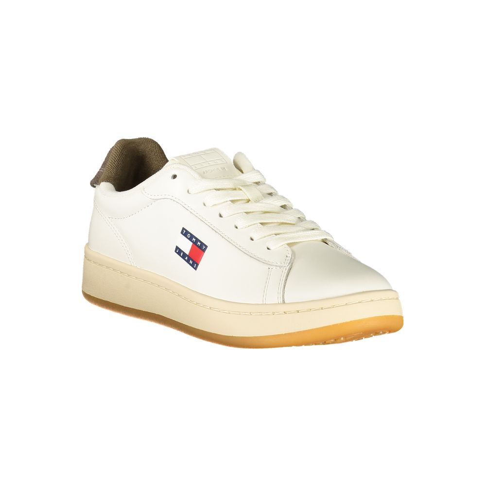 Tommy Hilfiger White Leather Women Sneakers