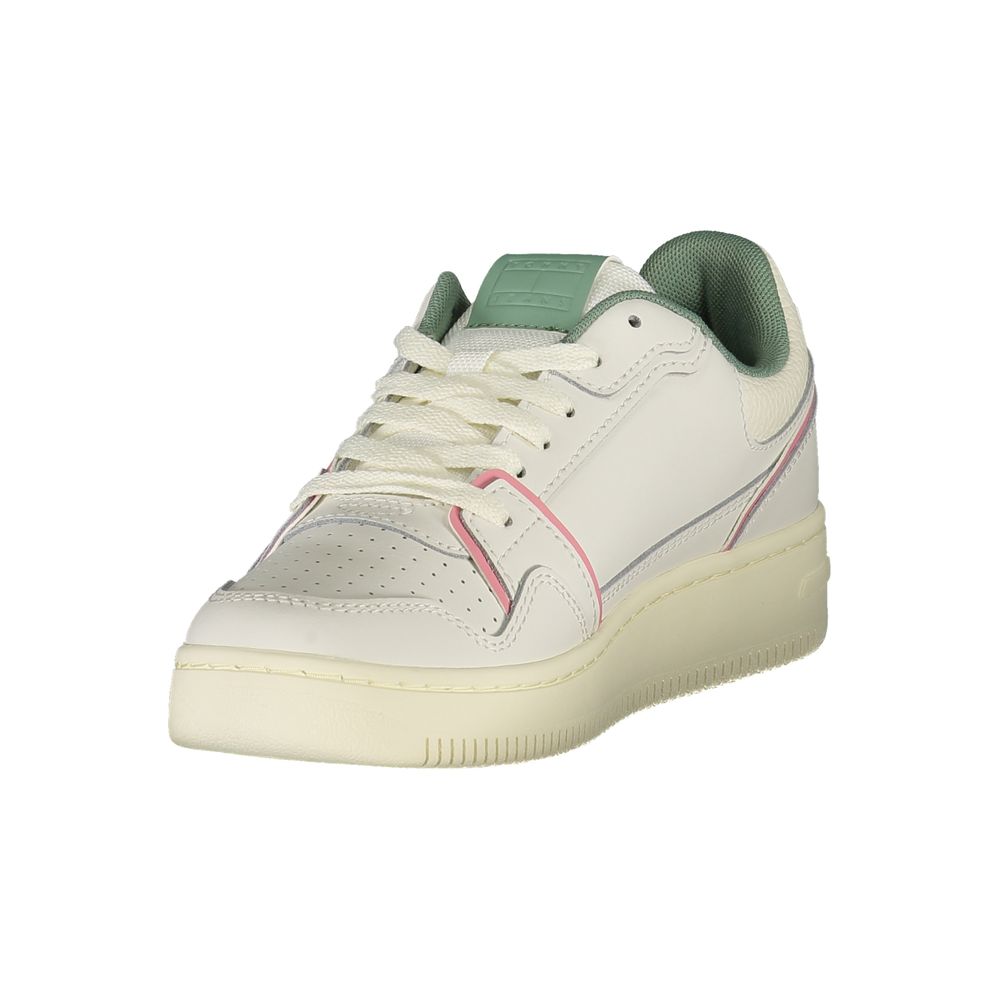 Tommy Hilfiger White Leather Women Sneakers
