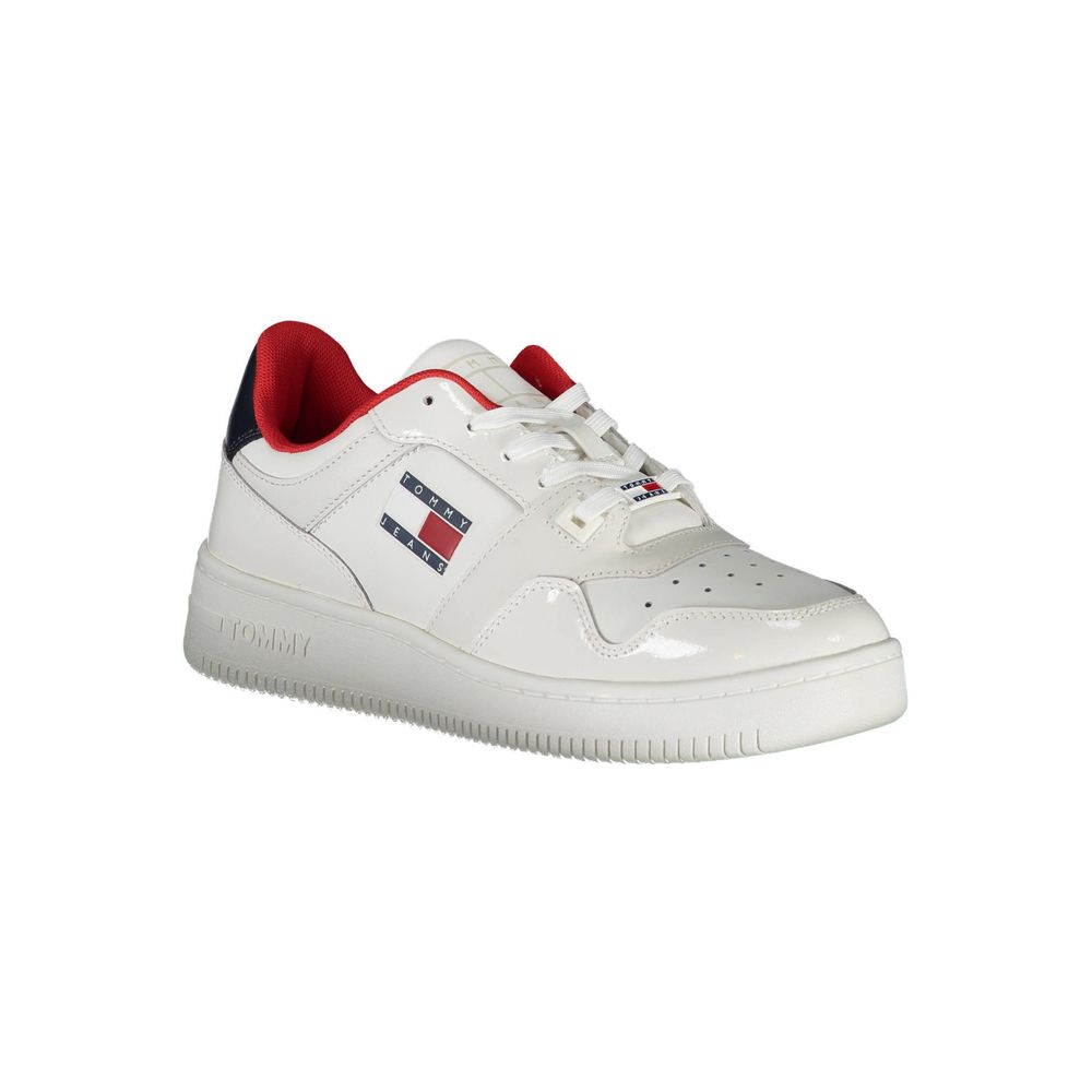 Tommy Hilfiger White Leather Women Sneakers