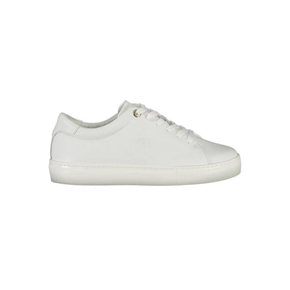 Tommy Hilfiger White Leather Women Sneakers