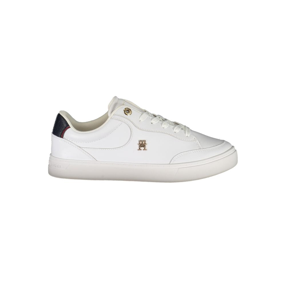 Tommy Hilfiger White Leather Women Sneakers