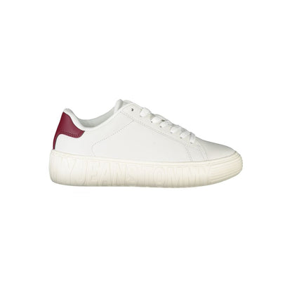 Tommy Hilfiger White Leather Women Sneakers
