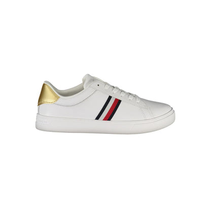 Tommy Hilfiger White Leather Women Sneakers