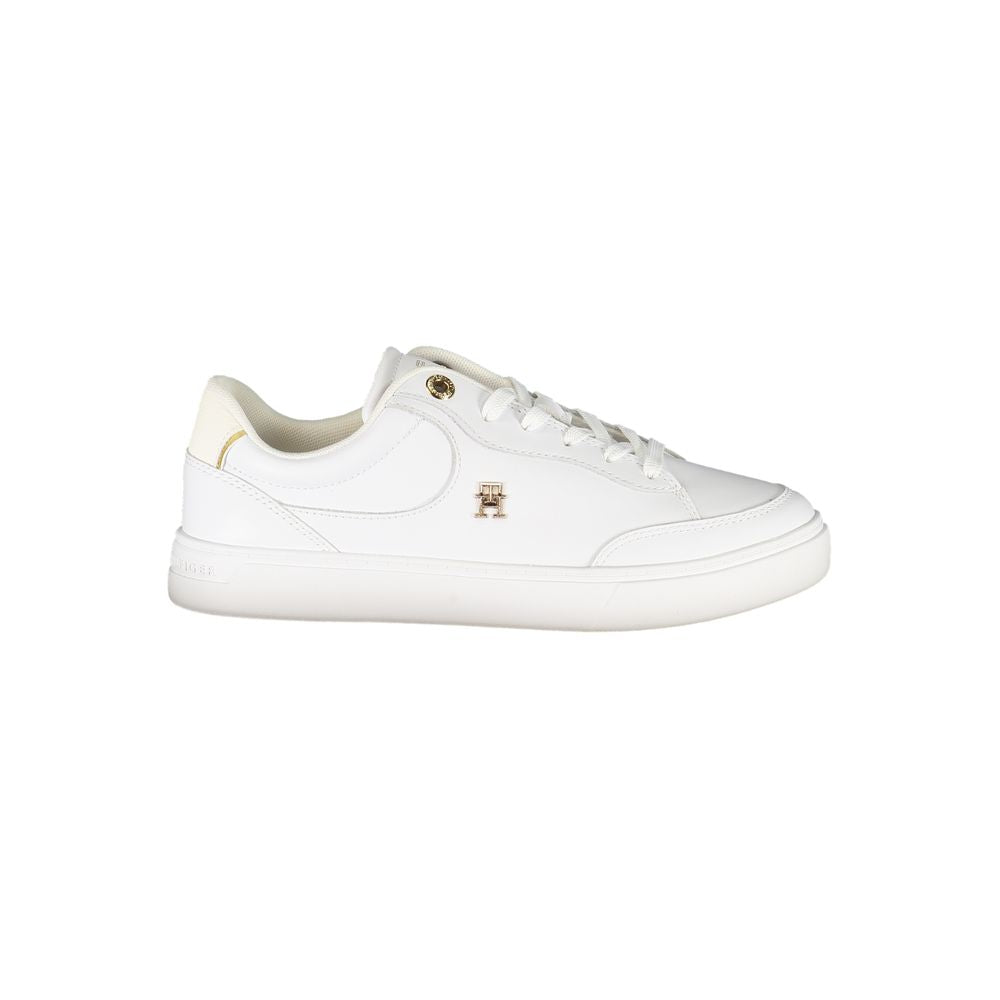 Tommy Hilfiger White Leather Women Sneakers