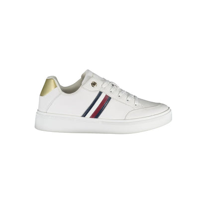 Tommy Hilfiger White Leather Women Sneakers