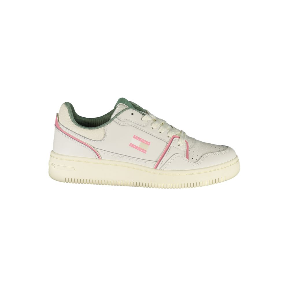 Tommy Hilfiger White Leather Women Sneakers