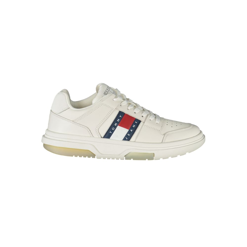 Tommy Hilfiger White Leather Women Sneakers