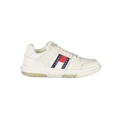 Tommy Hilfiger White Leather Women Sneakers