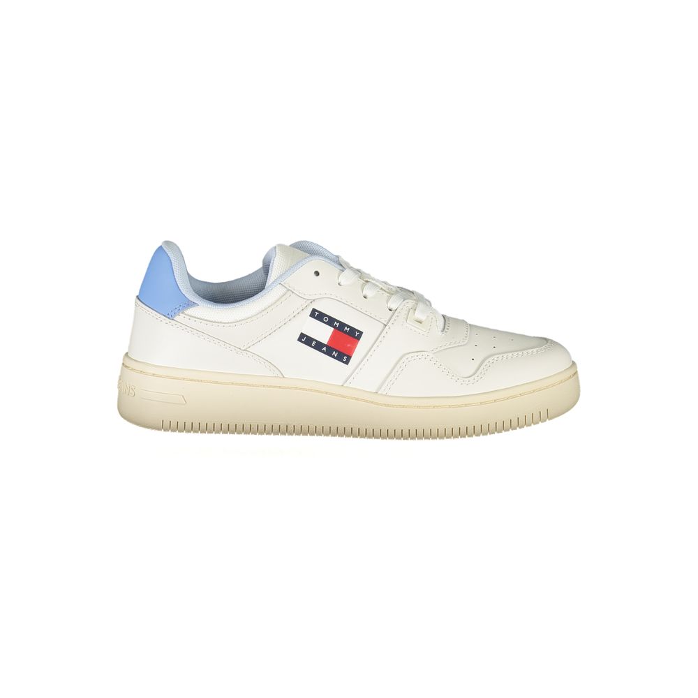 Tommy Hilfiger White Leather Women Sneakers