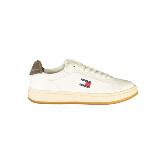 Tommy Hilfiger White Leather Women Sneakers
