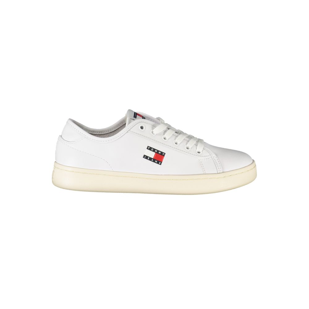 Tommy Hilfiger White Leather Women Sneakers