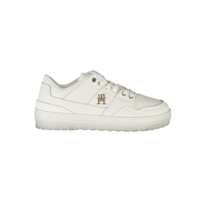 Tommy Hilfiger White Leather Women Sneakers