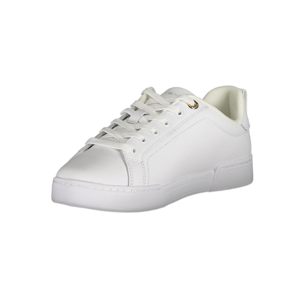 Tommy Hilfiger White Leather Women's Sneakers