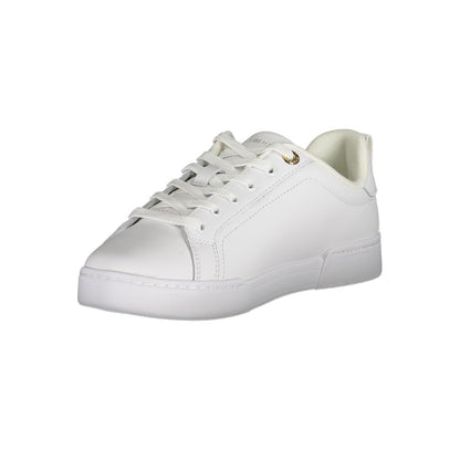 Tommy Hilfiger White Leather Women's Sneakers