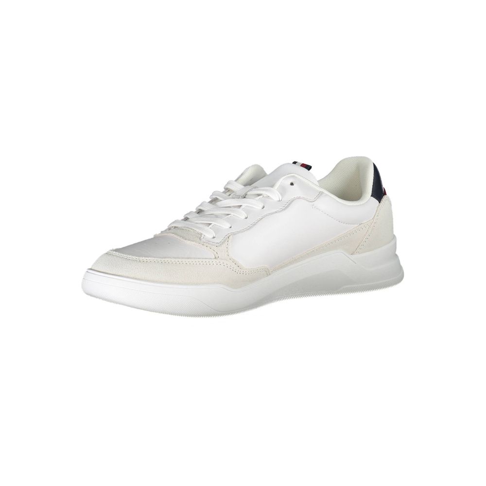 Tommy Hilfiger White Polyester Men Sneakers
