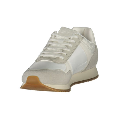 Tommy Hilfiger White Polyester Men Sneakers