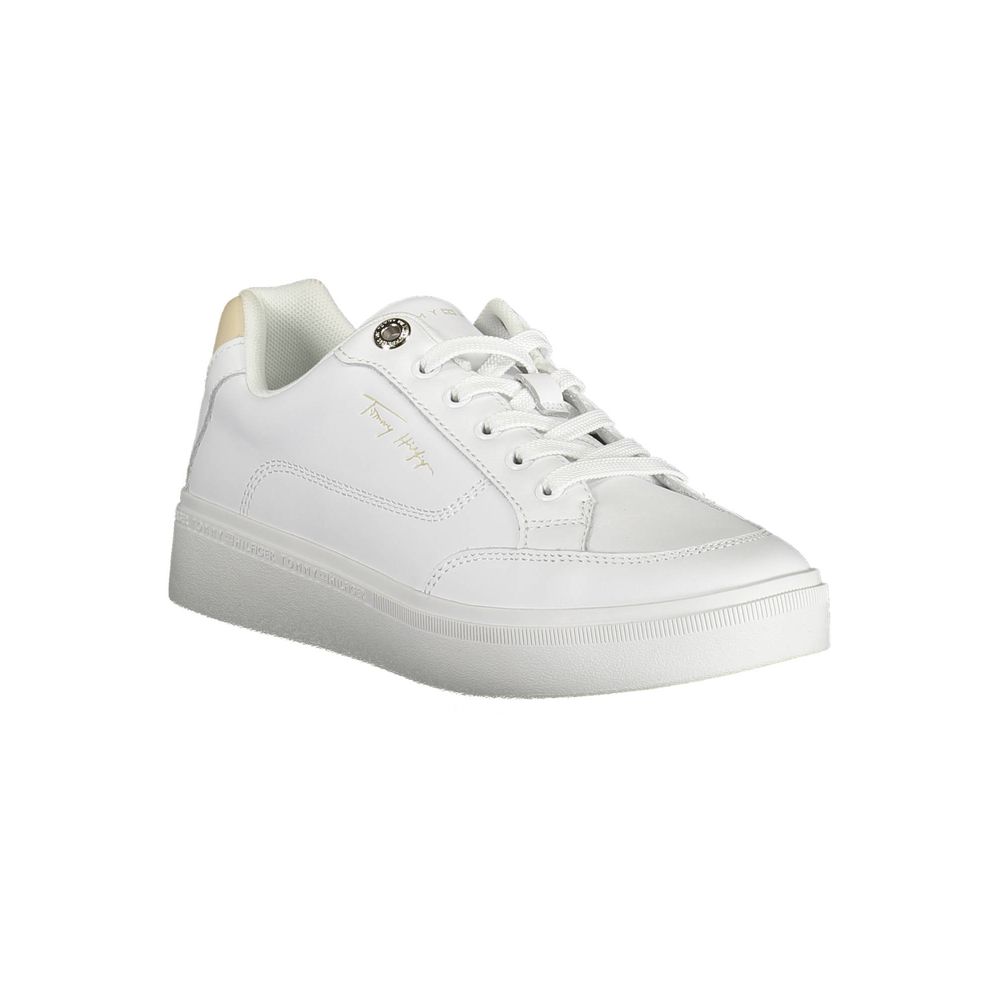 Tommy Hilfiger White Polyester Sneakers