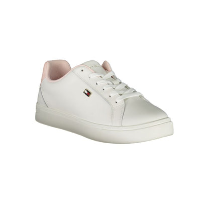 Tommy Hilfiger White Polyester Sneakers